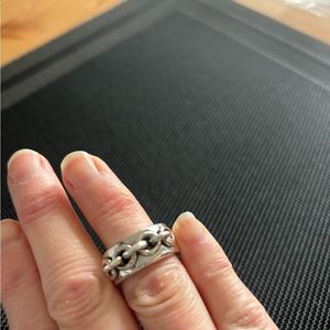 Birks authentic “Biker chic” size 6.5 sterling silver